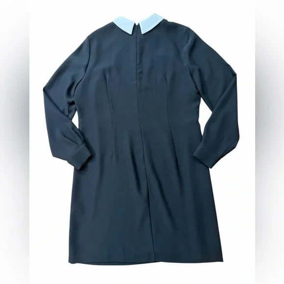 Hobbs London Theodora Black Dress with Detachable Floral Collar - Picture 3 of 8